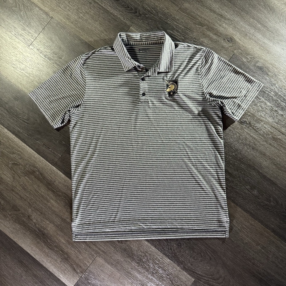 West Point Black Knights Vineyard Vines Performance Striped Polo Shirt MEDIUM